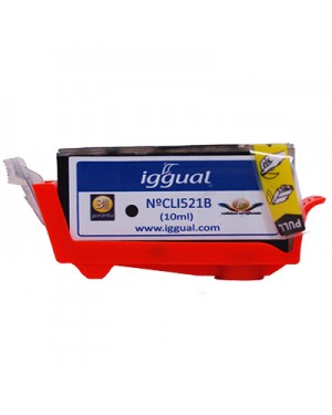 PSICLI521B - iggual - Cartucho de tinta preto Pixma IP 3600/4600/4600 X/4700/MP 540/550/560/620/630/640/64