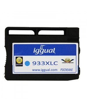 PSICN054AE - iggual - Cartucho de tinta ciano OfficeJet 6100 ePrinter/6600 eAllinOne/6700 Premium/7110 wid