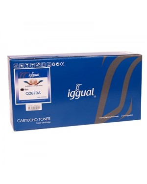 PSIQ2670A - iggual - Toner preto LaserJet CLJ 3500 / 3500N 3550 3550N 3700 3700DN 3700DTN 370