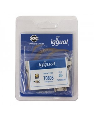 PSIT080540 - iggual - Cartucho de tinta ciano claro Stylus Photo P50 PX650 PX660 PX700W PX710W PX720WD PX730WD P