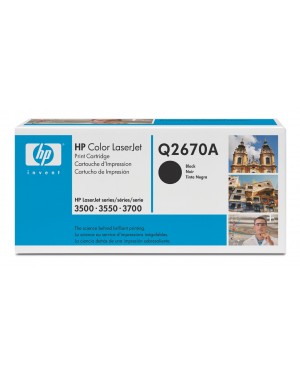 Q2670A - HP - Toner 308A preto Color LaserJet 3500 3550 3700