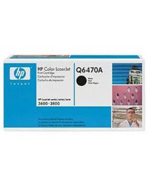 Q6470AC - HP - Toner Q6470A preto Ð¡olor LaserJet 3600 3800