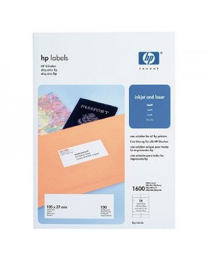 Q6556A - HP - Labels 105 x 37 mm-A4/210 x 297 mm/100 sht