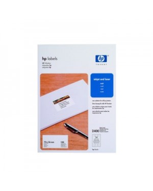 Q6559A - HP - Labels 70 x 36 mm-A4/210 x 297 mm/100 sht