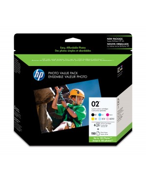 Q7964AC - HP - Cartucho de tinta 02 preto