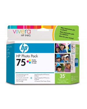 Q8847AL - HP - Cartucho de tinta 75 preto
