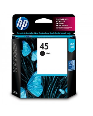 SA297AA - HP - Cartucho de tinta 45 preto