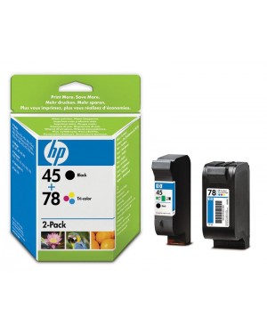 SA308AE - HP - Cartucho de tinta 45/78 preto ciano magenta amarelo Color Copier 290 Deskjet 930c/cm 950c 959c 960c 970cXi 98