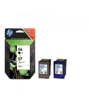 SA342AE#231 - HP - Cartucho de tinta preto, ciano, magenta, amarelo 56/57