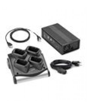 SAC9000-400CES - - Kit Carregador de Bateria Zebra 4 Posições para Coletores de Zebra MC90/MC91/MC92