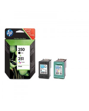 SD412EE#231 - HP - Cartucho de tinta preto, ciano, magenta, amarelo 350/351