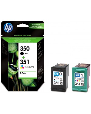 SD412EE#301 - HP - Cartucho de tinta preto, ciano, magenta, amarelo 350/351