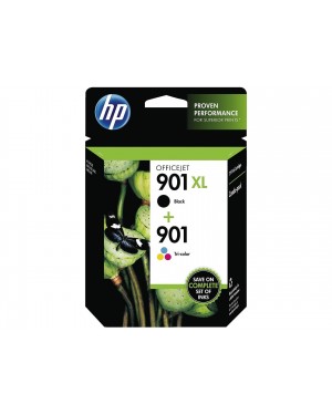 SD519AE - HP - Cartucho de tinta 901 preto ciano magenta amarelo Officejet 4500