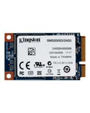 SMS200S3/240GBK - Kingston Technology - HD Disco rígido SSDNow mSATA 240GB 540MB/s