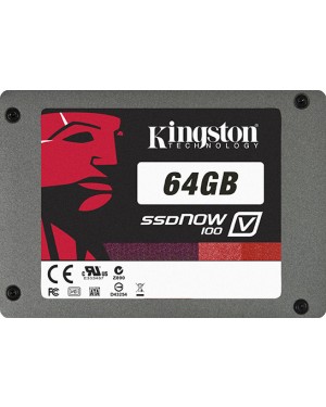 SV100S2/64G - Kingston Technology - HD Disco rígido 64GB SSDNow 250MB/s