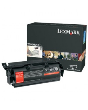 T650H21E - Lexmark - Toner preto T650dn T650dtn T650n T652dn T652dtn T652n T654dn T65
