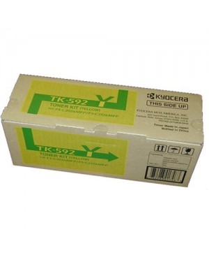 TK-592Y - KYOCERA - Toner amarelo FSC2026MFP FSC2126MFP FSC5250DN