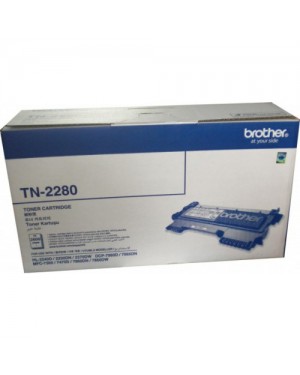 TN-2280 - Brother - Toner preto HL2240D/2250DN/2270DW DCP7060D/ 7065DN MFC7360/7470D/7860DW.
