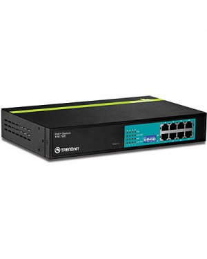 TPE-T80 - Outros - Switch com 8x PoE+ 10/100Mbps RJ45 TRENDnet