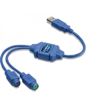 TU-PS2 - Outros - Conversor USB para 2x PS/2 Teclado e Mouse TRENDNET