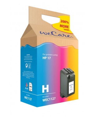 WEC1127 - Wecare - Cartucho de tinta ciano magenta amarelo Deskjet 816C / 825C 840C 841C 842C 843C 845serie Fax 1010
