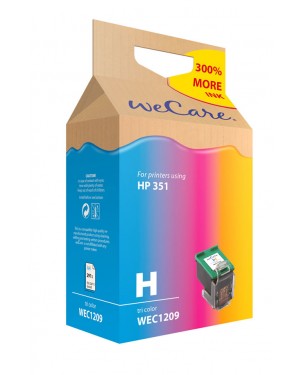 WEC1209 - Wecare - Cartucho de tinta ciano magenta amarelo Deskjet D4260 / D4263 D4268 D4360 Officejet J5700series J572