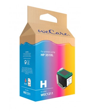 WEC1211 - Wecare - Cartucho de tinta ciano magenta amarelo Deskjet D4260 / D4263 D4268 D4360 Officejet J5725 J5730 J573
