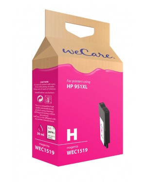 WEC1519 - Wecare - Cartucho de tinta magenta Officejet Pro 251dw / 276dw 8100 8600 8600Plus