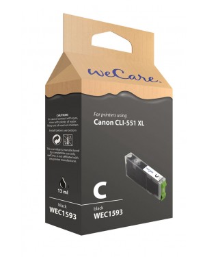 WEC1593 - Wecare - Cartucho de tinta preto Pixma iP7250 / iP8750 iX6850 MG5450 MG5550 MG5650 MG6350 MG6