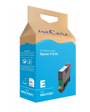 WEC4361 - Wecare - Cartucho de tinta ciano Photosmart 6520 Expression Home XP102 / XP202 XP205 XP212 XP