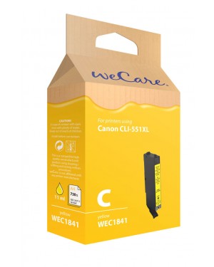 WEC 1841 - Wecare - Cartucho de tinta amarelo iP7250 / iP8750 iX6850 MG5450 MG5550 MG5650 MG6350 MG6450 MG