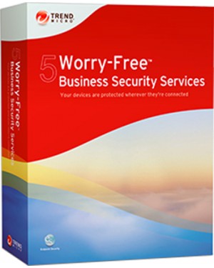 WF00224266 - Trend Micro - Software/Licença Worry-Free Business Security Services 5, Cross, 26-50u, 1Y, ML