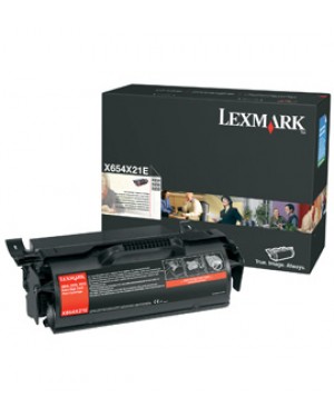 X654X21E - Lexmark - Toner preto X654de X656de MFP X656dte X658dfe X658dme X658dtfe X