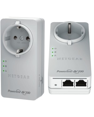 XAVB2602-100GRS - Netgear - Placa de rede Dual 200 Mbit/s PowerPlug