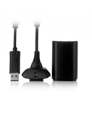 NUF-00001_PR - Microsoft - Xbox 360 Kit Carregador e Bateria para controle sem fio