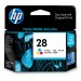 C8728AA - HP - Cartucho de tinta 28 ciano magenta amarelo