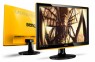 MONITOR RL2240HE - Benq - Monitor Gamer 21.5 LED DVI HDMI Áudio Preto e Amarelo BenQ